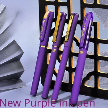 1 buc/3pcs Violet de Cerneală Pixuri cu Gel,, 0.7 mm, Capacitate Mare de Reumplere, Rechizite de Birou Înapoi La Sochool de Papetărie,pentru Scris Stilou Drăguț