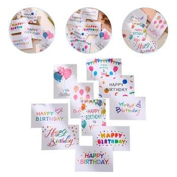 10 Buc Carte de Ziua de naștere Felicitări pentru Fete Hârtie de Cadouri pentru Femei Creative Binecuvântare