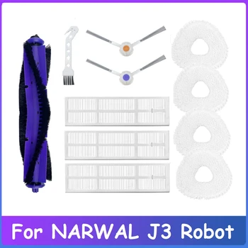 11Pcs Lavabil Filtru HEPA Principal Perie Laterală Mop Pânză Pentru NARWAL J3 Aspirator Robot de Înlocuire