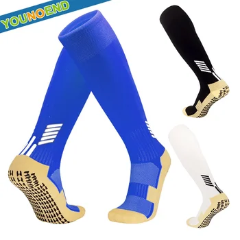1Pair Nou Stil de Fotbal Șosete Silicon Grip Anti-Alunecare de Fotbal Sosete Sport Barbati Femei Baseball, Rugby Șosete pentru Adulți și Copii