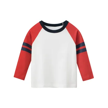 2-9ani Toamna Îmbrăcăminte pentru Copii Stripe T-shirt Fată Băiat Maneca Lunga CottonTops Mozaic Copil Tricou Haine pentru Copii Dropshipping