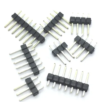 200pcs 2.54 mm Singur Rând de sex Masculin 2~40P Separatiste PCB Bord Pin Header Banda Conector 2/3/4/5/6/8/10/12/15/20/40Pin Pentru Arduino