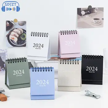 2023/2024 Calendar Delicate Simplu Birou Proaspete Și High-end Mini Desktop Notă Bobina Calendar Pentru Cartea de Birou Rechizite Școlare
