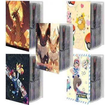 240Pcs Carduri Album Carte Pokemon Pikachu Charizard Anime Harta Scrisoare Titularul Liant de Acțiune Figura Protector Notebook Folder Copil Jucărie