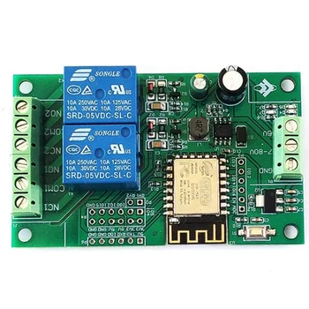 2X Esp8266 Esp-12F Wifi Modul Releu 2Channel 5V/8-80V Rețea de Comutare a Releului Pentru Arduino Ide Smart Home App Unitate de Control