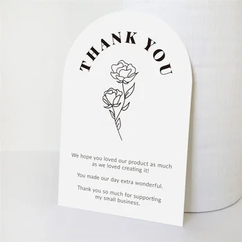 30Pcs Florale Vă Mulțumesc Carduri pentru Afaceri Mici Apreciere Card pentru Comercianții cu amănuntul Online de Copt Magazin de Bunuri realizate Manual de Ambalare