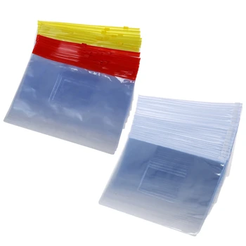40Pcs Plastic Slider Blocare Zip Pungi de Fișiere, Suport Pentru Hârtie A5