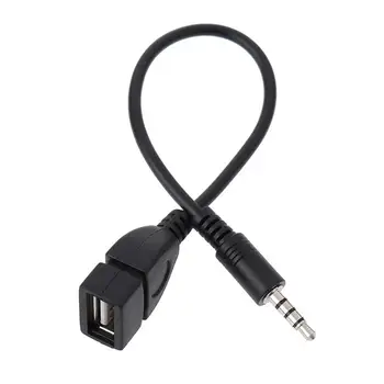 Auto 3,5 mm Cablu Adaptor Male La USB, Audio Jack Adaptor Convertor Cablu AUX Mufă Audio de Înaltă Fidelitate Masina Stereo Jack