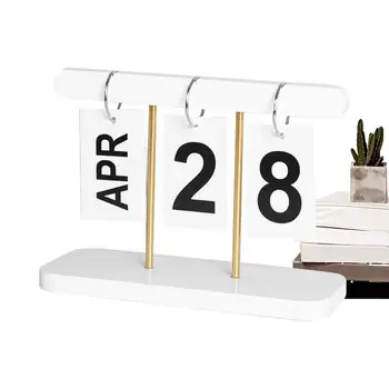 Birou Din Lemn Calendar Transforma Peste Grafic Calendar Perpetuu Creatoare Display Mare Decor Acasă Calendar De Birou Reutilizabile Calendar
