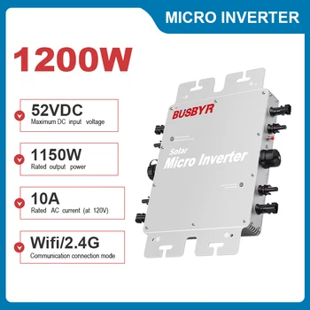 BUSBYR Microinvertoarelor 1200W 1400W 1600W IP65 2000W Solar Micro Grid Inverter MPPT 230V 120V Suport pentru Ieșire Modul WiFi