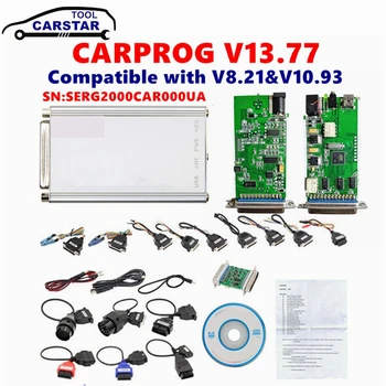Carprog V8.21 V10.93 V13.77 Plin de 21 de Adaptoare Online Keygen ECU Chip Tuning Instrumente de Reparare ECU Programator Universal 8.21 Versiune