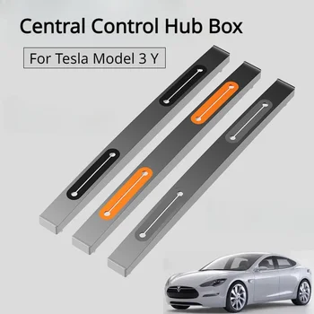 Centrală de Control Cutie pentru Tesla Model 3 Y Telefon Cablu de Încărcare Clip Consola centrala Stație de Andocare USB Hub Linie de Date a Organizatorului