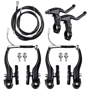 Completați Mtb Biciclete Mountain Bike Set,V Frână + Exterior Cabluri + Maneta + Din Față Și Din Spate A Cablului De Frână De Biciclete De Frână Accesorii