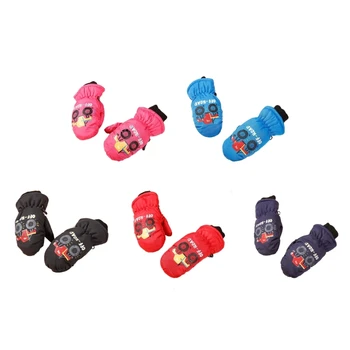 Copiii de Schi Mănuși de Cald si Impermeabil pentru Copii Mănuși de Schi de Zăpadă Manusi pentru Activități în aer liber Potrivit pentru Vârstele 2-5 Ani D7WF