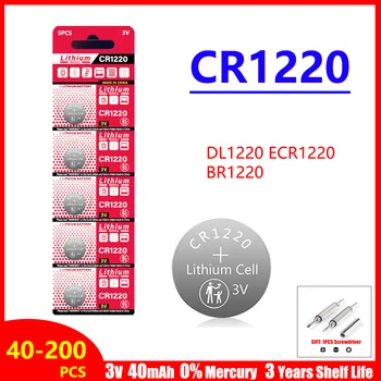 CR1220 CR 1220 LM1220 BR1220 KCR1220 3V Baterie cu Litiu Pentru Jucarie Ceas Scară Calculator Masina de Control de la Distanță Mouse-ul Butonul de Celule Monede