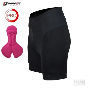 DAREVIE pantaloni Scurți de Ciclism pentru Femei Pro 3D Burete rezistent la Șocuri Pad 6 Ore de Echitatie Respirabil Ciclism Doamna