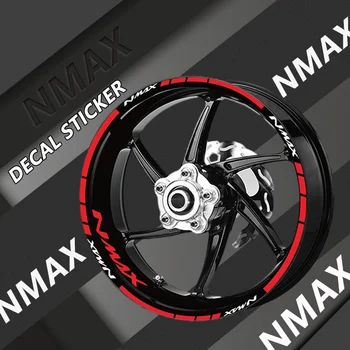 De Vânzare la cald Pentru YAMAHA NMAX125 NMAX155 VMAX Nmax V-MAX Motocicleta Roata Autocolant Reflectorizant Impermeabil de Cauciuc Benzi Decorative Decal