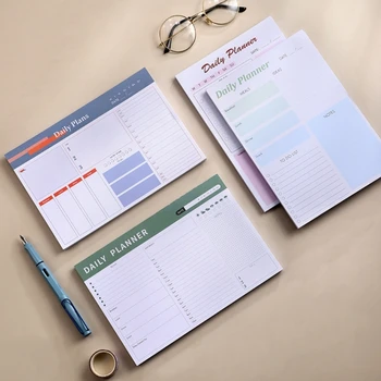 De zi cu zi de zi cu Zi Pentru a Face Lista cu Notepad Rupe Foi de Plan de zi cu Zi Calendar Pad, Programul Orar Planificator Layout