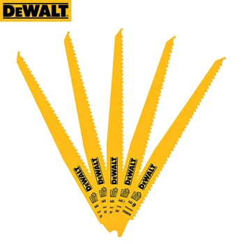 DEWALT DW4803 Ferăstrău BladesTapered Spate Bi-Metal 9-6 Inch-TPI 5-Pack Lemn de Tăiere Lamă de Sabie