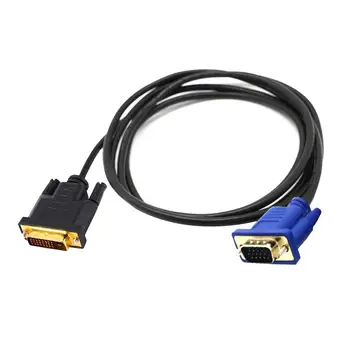 Dual Link DVI-I DVI La VGA D-Sub Video Cablu Adaptor Convertor