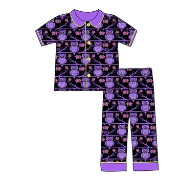 Halloween Pijama Set Nou-Născut Copii Băieți Fete Pijama Seturi De Desene Animate Casual Cu Maneca Lunga Copilul Copil De Dormit Toamna Haine