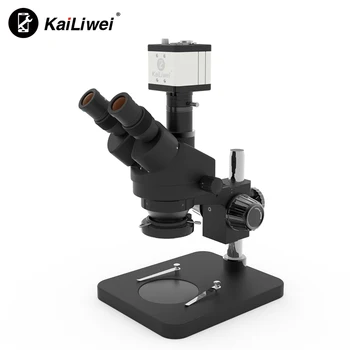 kailiwei Instrument Camera VGA Trinocular 7X-45X Stereo zoom optic, olympus Microscoape preturi de vanzare on-line