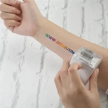 Kongten Mbrush Inkjet Printer Wireless Buletooth Portabile Personalizate de Editare HD Imprimare Color Cuvânt/Imagine/Tatuaj cu Logo-ul/Model Etc