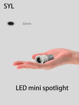 Led Mini spoturi COB Spot de Lumini cu Unghi Reglabil Foco 15 Grade Mică Lampă de Tavan Încastrat Runda de Deschidere 30mm Anti Glare