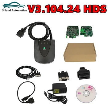 Mai Nou V3.104.24 & Dublu CALCULATORUL de Bord & USB La RS232 Taur Adaptor Scanner Pentru Honda HDS L-Instrument de Diagnosticare Auto