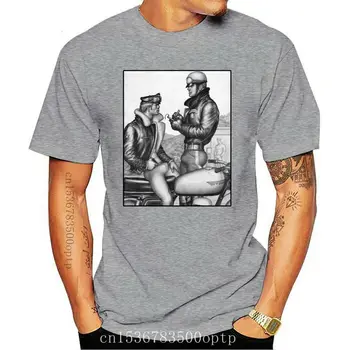 Mens Haine Uomini Di Imobiliare Abbigliamento Meganho Disegno Bob Mizer Tom Di Finlandia Mens T-Shirt În Cotone O Collo