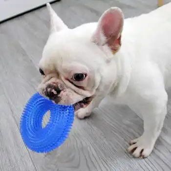 Musca Rezistent Bulldog francez de Companie Jucărie de ros pentru Mediu pentru Câini de talie Mare Chițăit Câine Mare de Cauciuc Spike Jucării Rasa Shiba Inu Accesorii