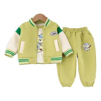Nouă Primăvară de Toamnă Fete pentru Copii Haine Copii Baieti Sacou Moda T-Shirt, Pantaloni 3Pcs/Seturi Copilul Costum Copii Treninguri