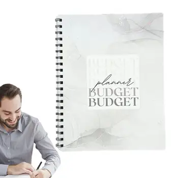 Organizator proiect de lege Planificator de Carte Bani de Organizator Spirală Legat Bill Tracker Cheltuieli de 57 de pagini față-Verso Cheltuieli Tracker Notebook