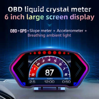 P3 GPS+OBD Sistem Dual Hud Temă Multiple Interfețe Panta Gague Universal Head-Up Display Instrument de Măsurare Accesorii Auto