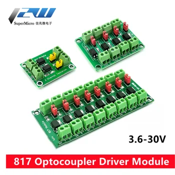 PC817 4 Canale Optocuplor Izolare Bord Convertor de Tensiune Modul Adaptor 3.6-30V Driver Fotoelectric Izolate Modul PC 817