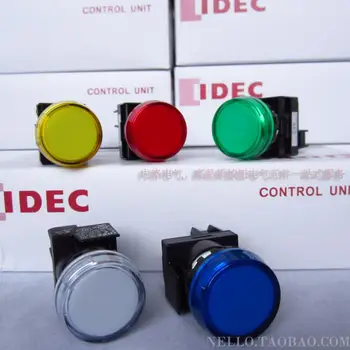 [ SA ]Japonia și primăvara IDEC LED 22mm rotunde pot fi gravate YW1P-1BEQ4 YW1P-1BEQ4 * DC24V--10BUC/LOT