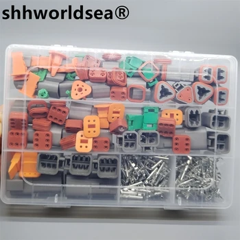 shhworldsea 2,3,4,6 p DT serie cutie cablu Conector Kit DT06-2S DT04-2P DT06-3S DT04-3P Auto Sigilate Plug DT conector