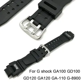 Silicon Watchband pentru C-asio G Shock GA100 GD100 GD120 GA120 GA-110 G-8900 Sport Curea Bratara Ceas Curea Accesorii