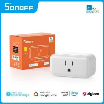SONOFF S40 Lite Zigbee Plug 15A Smart Home eWelink APLICAȚIE de Control Priza Funcționează Cu Alexa de Start Google SmartThings Hub