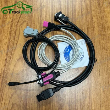 Stivuitor Cablu de Diagnosticare Stivuitor 16A68-11320 12 Pin+16A68-00800 Rotunde Pin+Cabluri USB pentru MITSUBISHI pentru PISICA Camion Lift Scanner