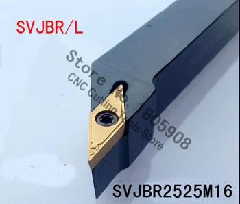 SVJBR2525M16 25*25*150MM Metal Strung Instrumente de Tăiere Strung CNC Instrumente de Cotitură Cotitură Externe Suport Instrument de Tip S SVJBR/L