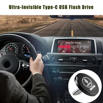 Tip C Usb Flash Drive Car Styling U Disk, Stick de Memorie Accesorii Pentru SAAB 9-4X 9-7X 9-3 9-5 9-2X 9X Monstru GT750 900 600 99