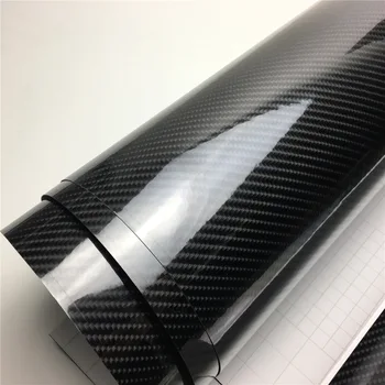 Ultra Gloss Carbon 6D Vinil Mașină de Film Folie Consola Computer Laptop Piele Capacul Telefonului Motocicleta