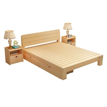 Vânzarea directă modern din lemn pat mobila dormitor pat dublu, pat de stocare