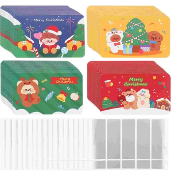 Zero crăciun Carduri de Hârtie DIY pe Xmas Binecuvântare pentru Copiii Bilete Festival se Lipesc Etichete Material